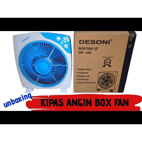 Kipas Angin Kotak Desoni / Box Fan Desoni 12 inch (KHUSUS OJEK ONLINE)