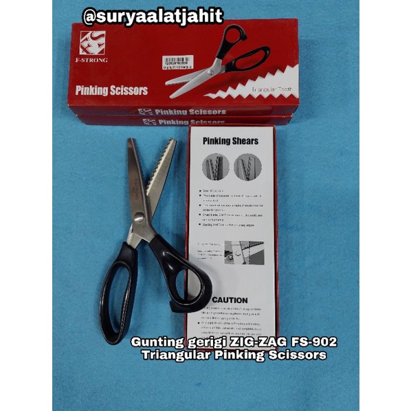 Gunting gerigi ZIG ZAG FS-902 Pinking @1pcs =rp.97.000/1pcs