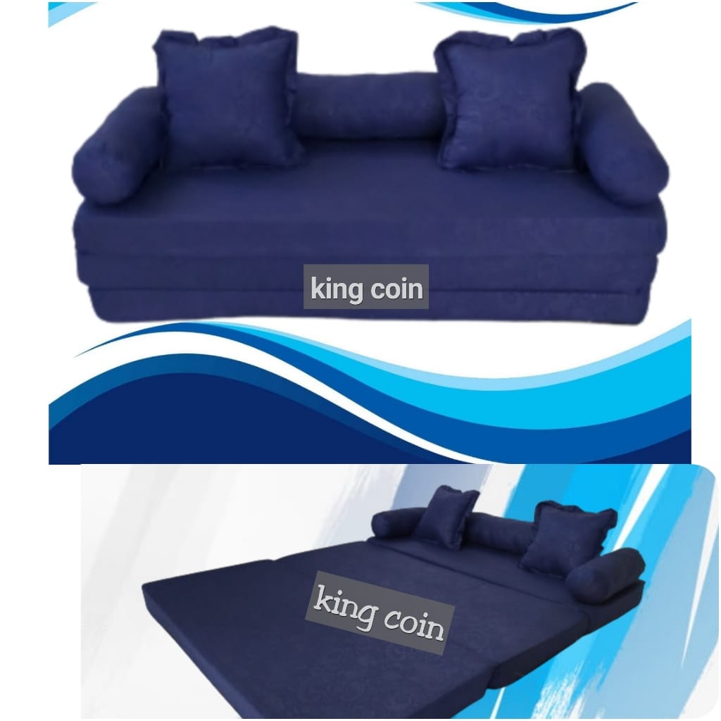 Sofa Bed Minimalis Kasur Lipat Lantai Busa Katun Murah / Kasur Tidur Lipat