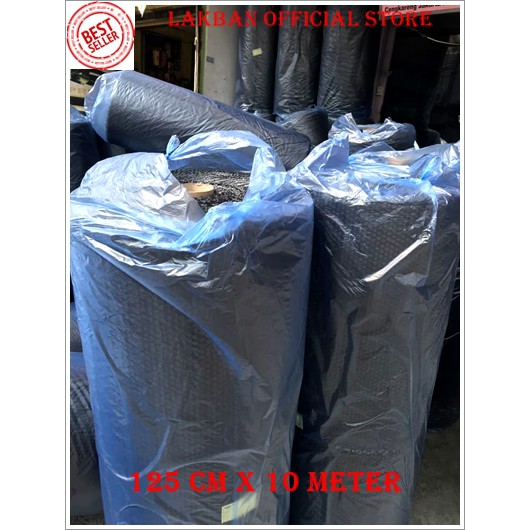 BUBBLE WRAP 125cm x 10mtr Black - Hitam Terbaru - LOS