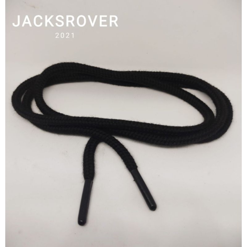 

Tali hoodie premium panjang 120cm diameter 7mm memakai aglet hitam 6mm isi 12pcs (1lusin)