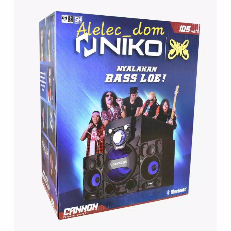 Multimedia Speaker Aktif Niko Cannon Bluetooth