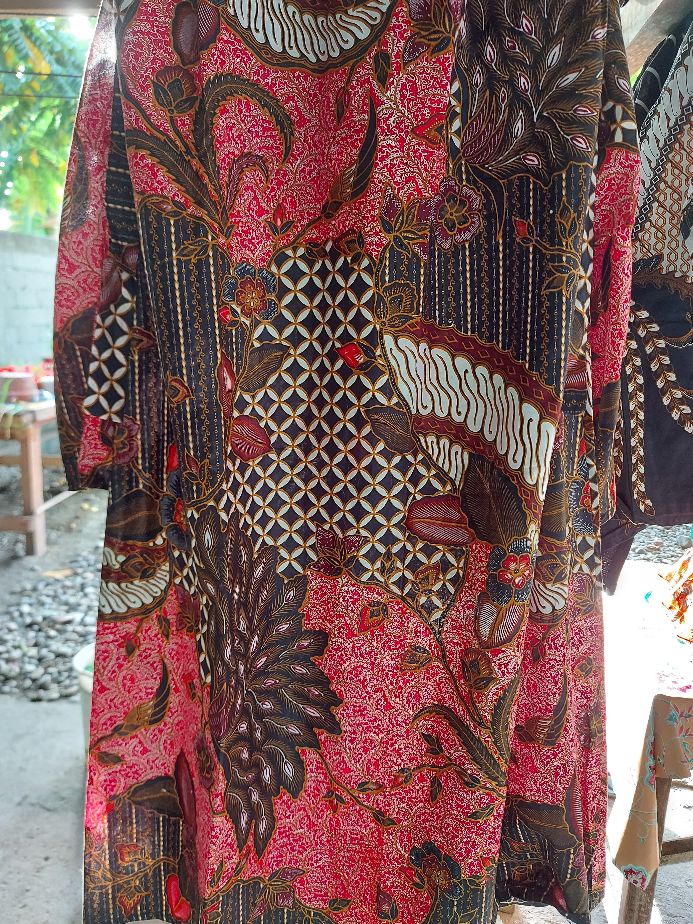 Ms Gamis Batik Sriwedari Maxi Bumil/busui Katun Sogan Allsize & Jumbo