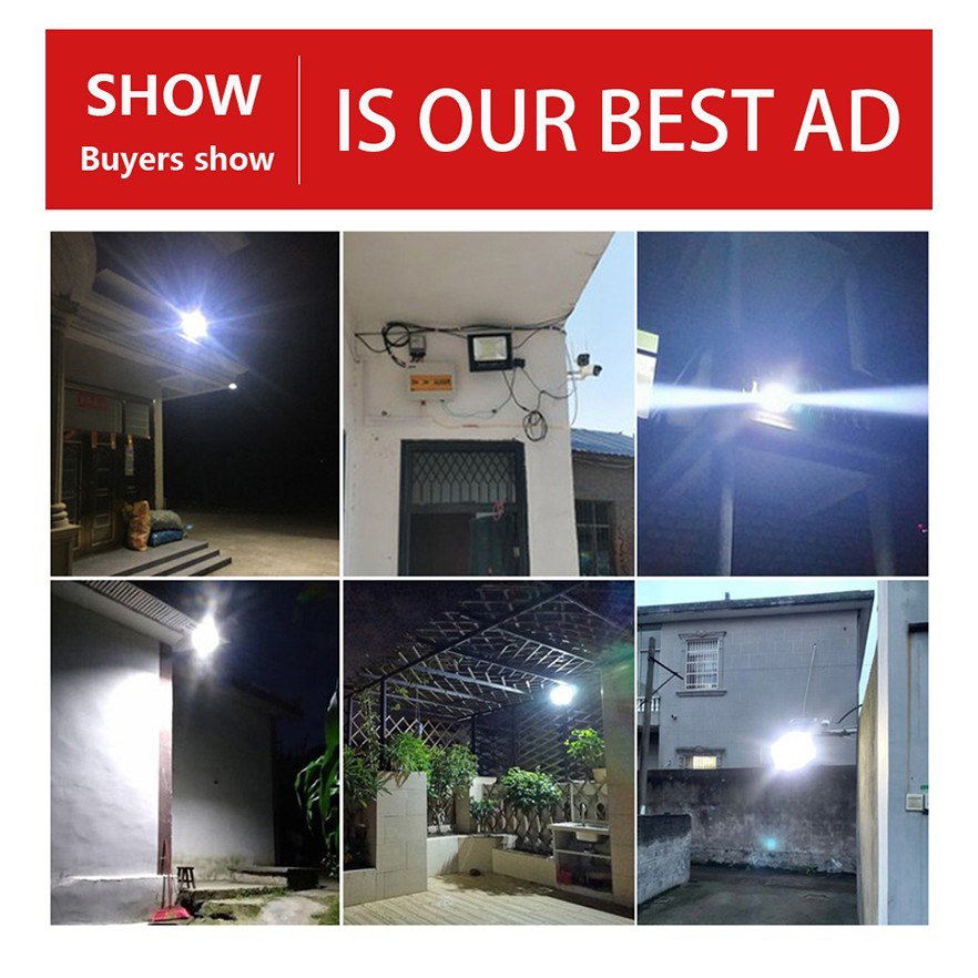 Solar Light Lampu Panel Surya tenaga 300Watts Led Outdoor Flood Light Cell【Barang ready】