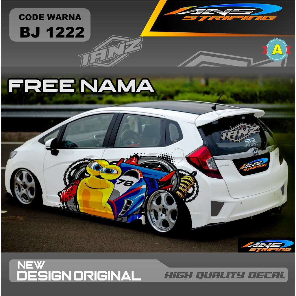 VARIASI STIKER MOBIL HONDA JAZZ / DECAL STIKER MOBIL HONDA BRIO AYLA AGYA / STIKER VARIASI MOBIL TERMURAH