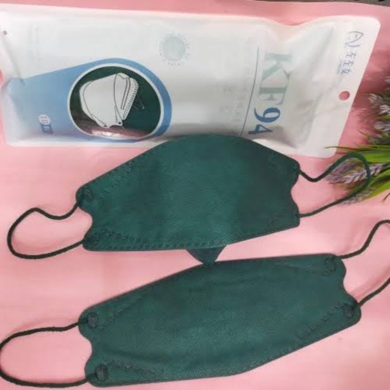 PAKET HEMAT KF94 WARNA HIJAU ARMY 5 PACK ISI 50PCS