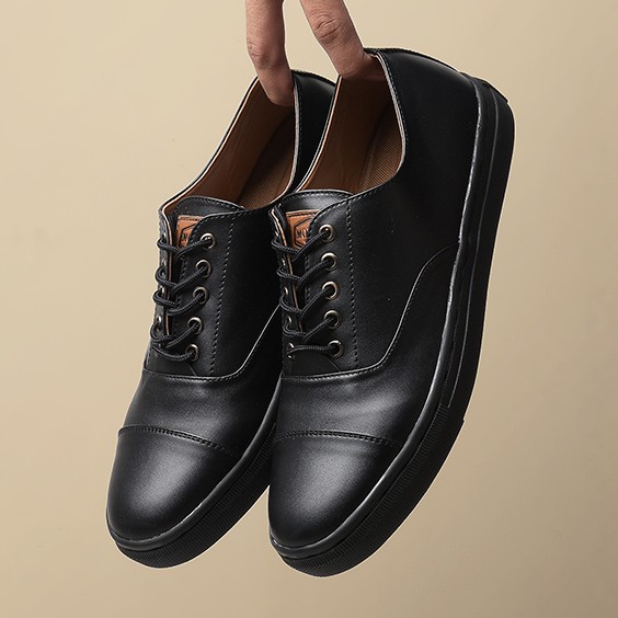 GUM OXFORD BLACK |ManNeedMe x Monday| Sepatu Pantofel Pria Formal ORI