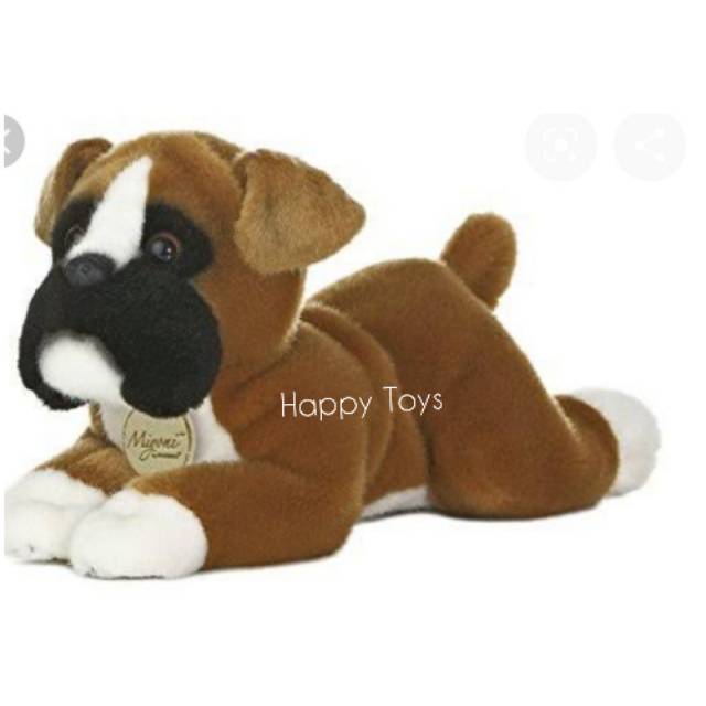 Boneka anjing Boxer Lying