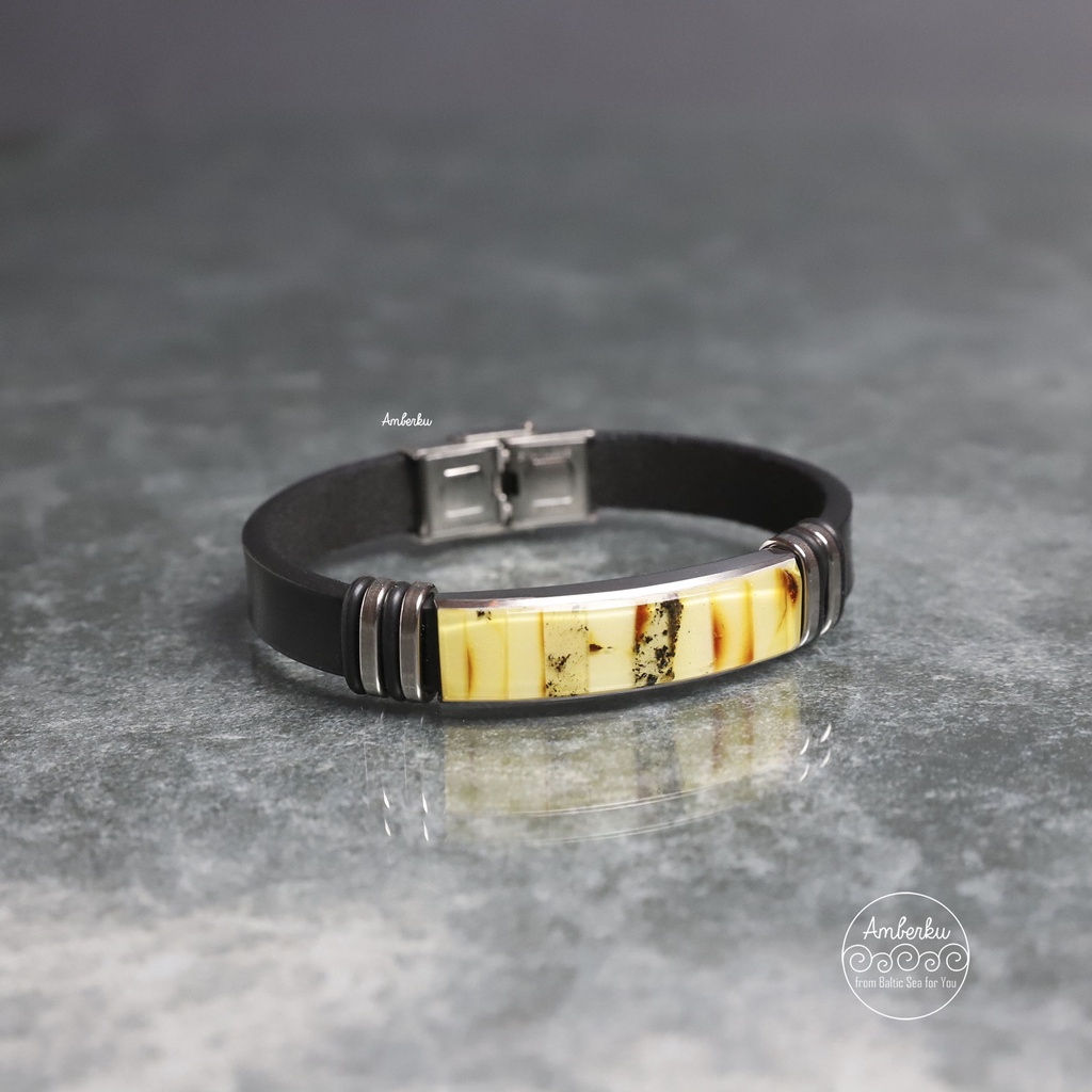 Gelang Dewasa dengan Amber Baltic GS1