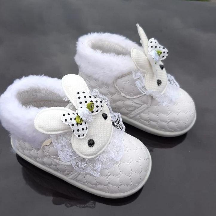 SEPATU BABY MOTIF KELINCI USIA 1-2 TAHUN - 23, Fanta