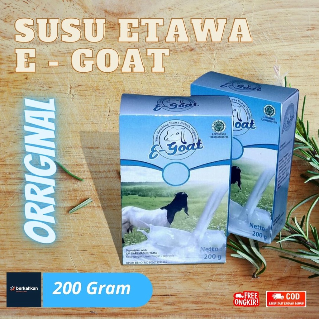 

Susu Etawa Kambing E Goat, Susu Kambing Etawa Bubuk Cocok Untuk Anak Hingga Lansia Bagus Untuk Pertumbuhan Tulang dan Sendi