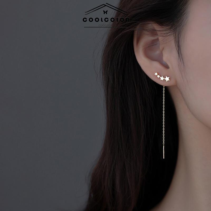 CODStar Rumbai Anting Gantung Rantai Panjang untuk Aksesoris Perhiasan Fashion Wanita- cl