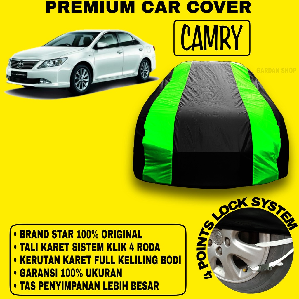 Body Cover CAMRY Sarung Strip HIJAU Penutup Pelindung Bodi Mobil Camry PREMIUM