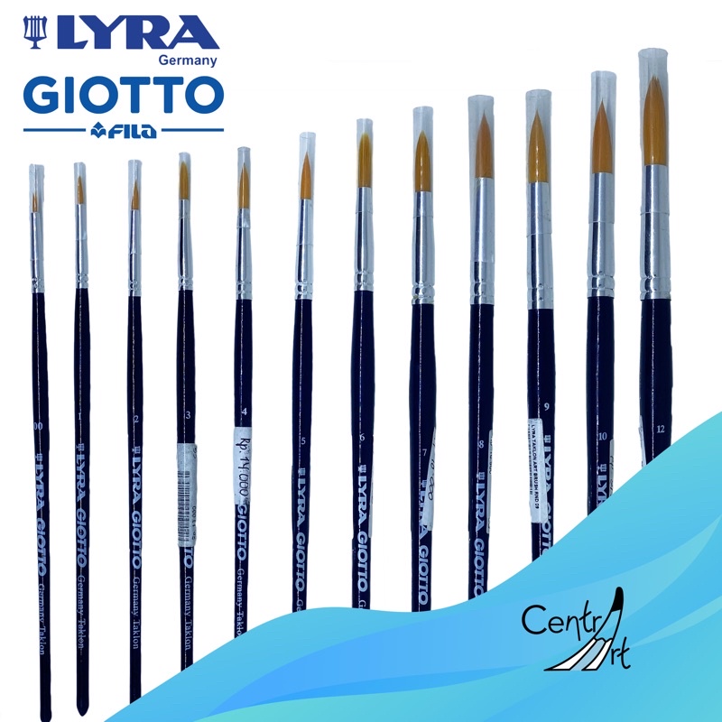 

lyra giotto paint brush round kuas lukis round