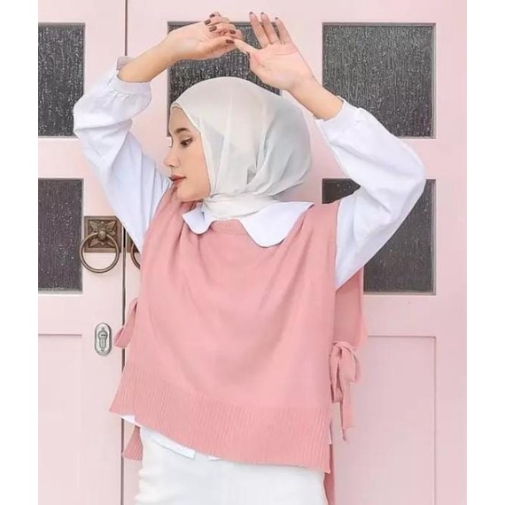 VEST KNIT OUTER/VEST ROMPI RAJUT TALI