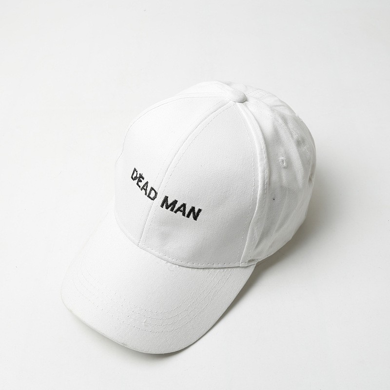 TOP-08 topi bordir dead man baseball cap korea kpop idol - Hitam