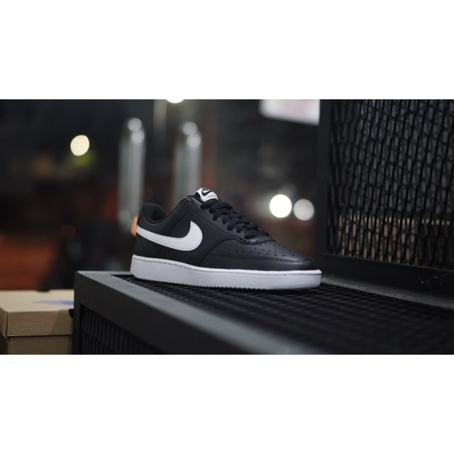 Sepatu pria wanita nike court vision black white original BNIB