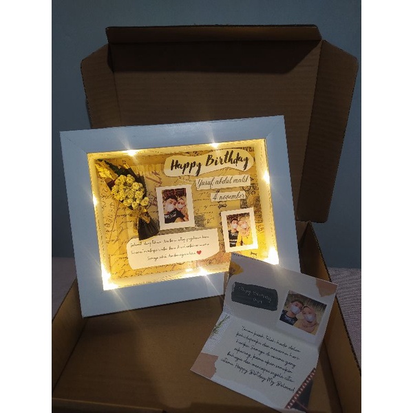 FRAME 3D HADIAH WISUDA ULANG TAHUN PERNIKAHAN