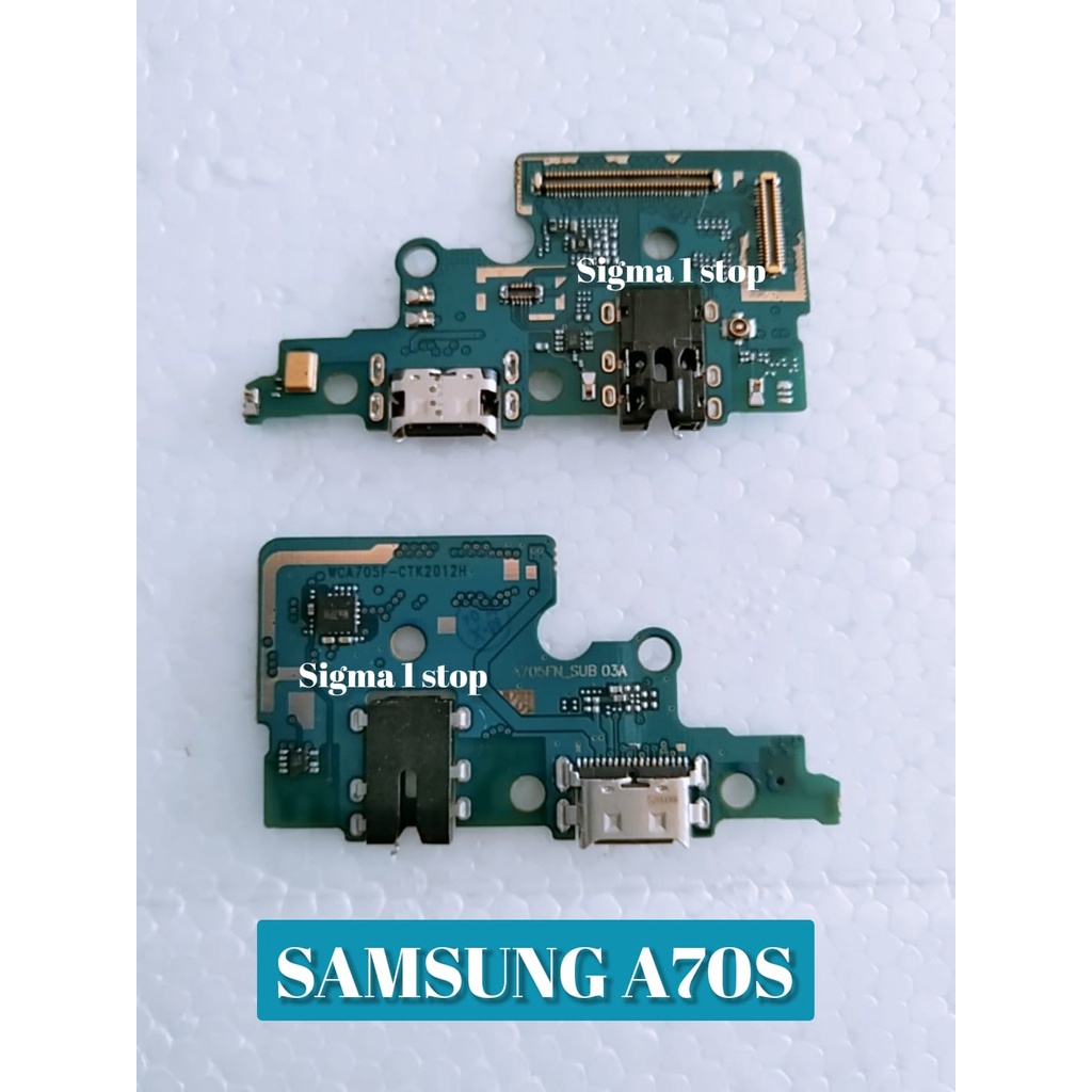 SAMSUNG A70S A707 PLUG IN CONNECTOR CHARGE  PCB BOARD  PAPAN CAS  KONEKTOR CAS