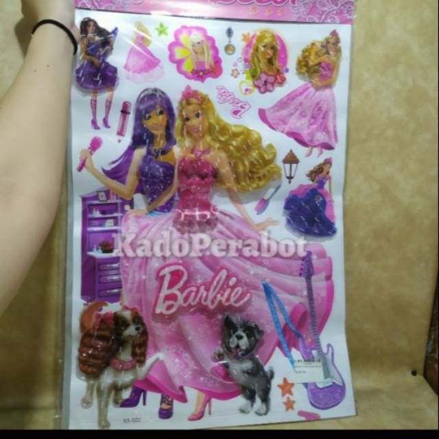 Stiker Dinding timbul - Stiker kamar - stiker princess barbie