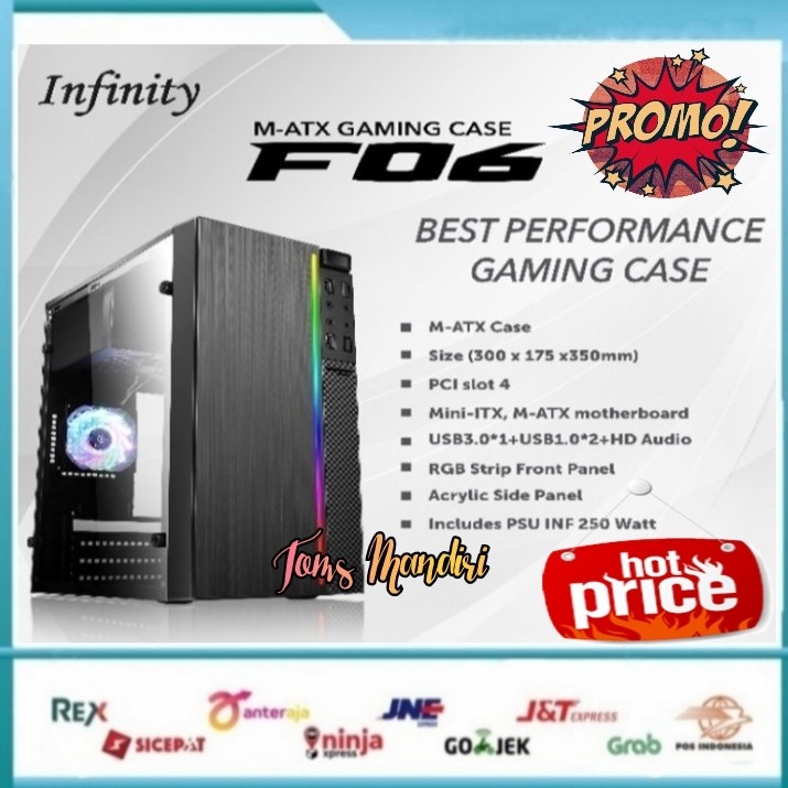 Infinity INF 06 Casing Gaming INF-06 + PSU 250 Watt