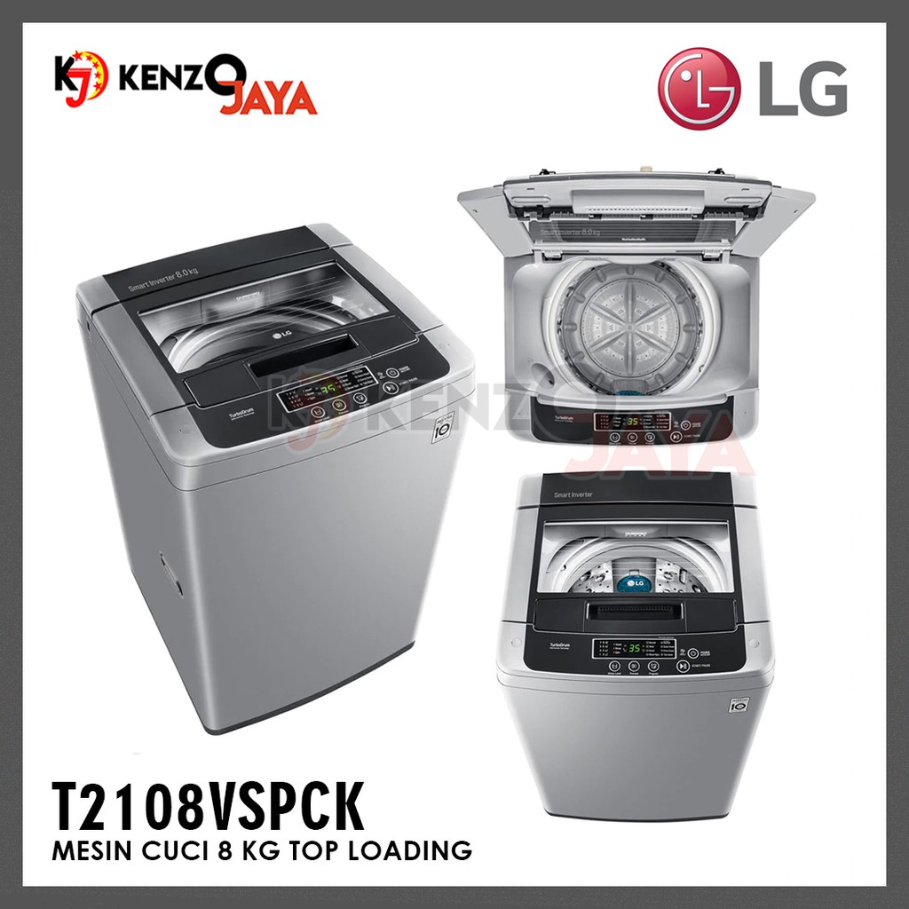 Mesin Cuci 1 Tabung 8 Kg LG T2108VSPCK