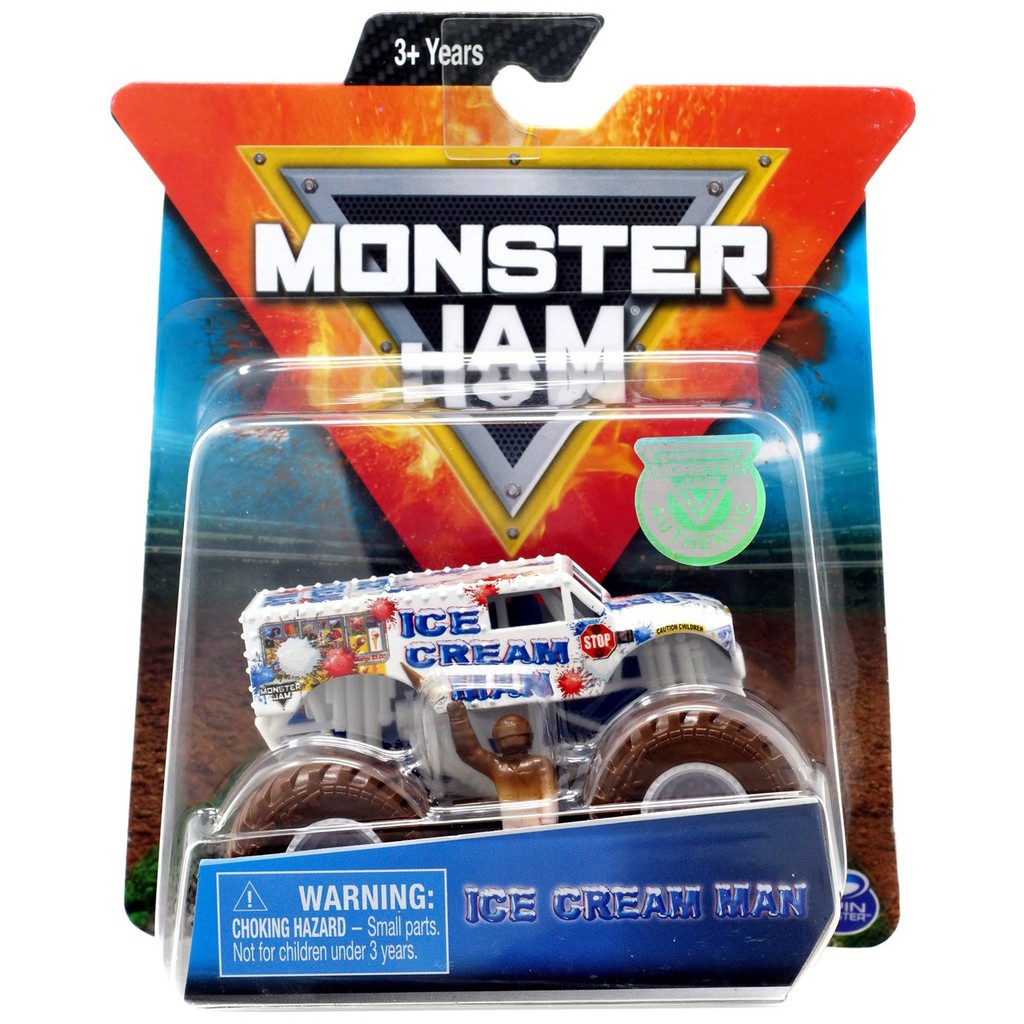 Monster Jam Ice Cream Man Diecast Car 100% ORI Hot Wheels Monster Truck