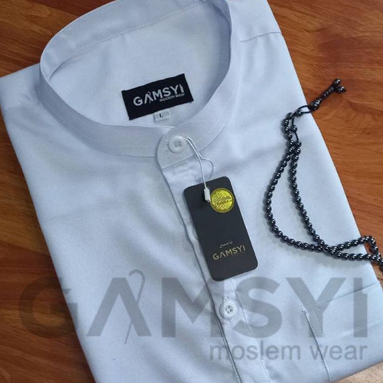 Baju Koko Polos Lengan Pendek | Koko Polos Gamsyi Terbaru