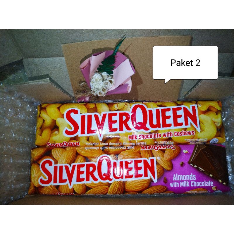 HAMPERS COKLAT SILVERQUEEN KADO ULANG TAHUN / UNNIVERSARY /VALENTINE