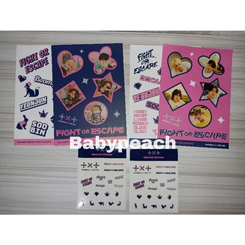 (READYSTOCK) OFFICIAL TXT FIGHT OR ESCAPE STICKER