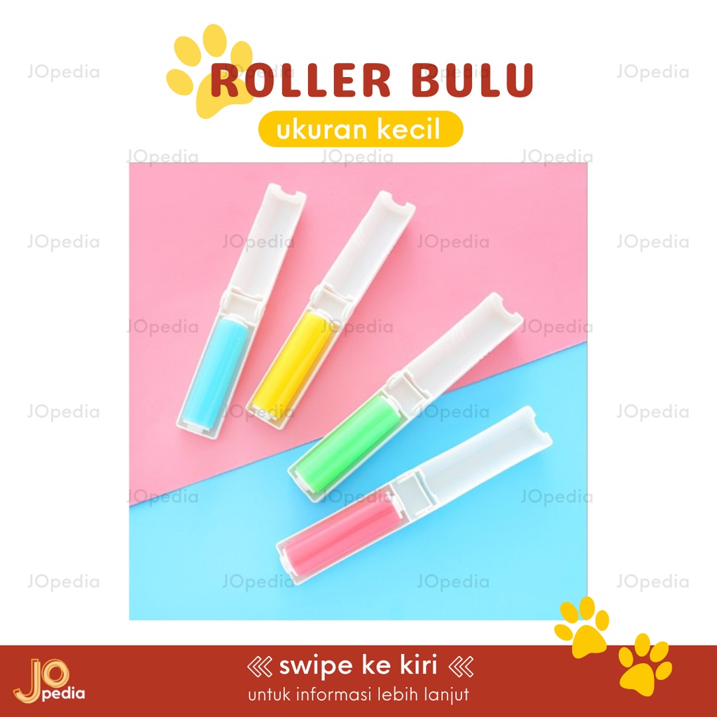 ROLLER BULU WASHABLE Sticky Roll Pembersih Bulu Kucing Anjing Hewan Pet Lint Roller Bisa Dicuci