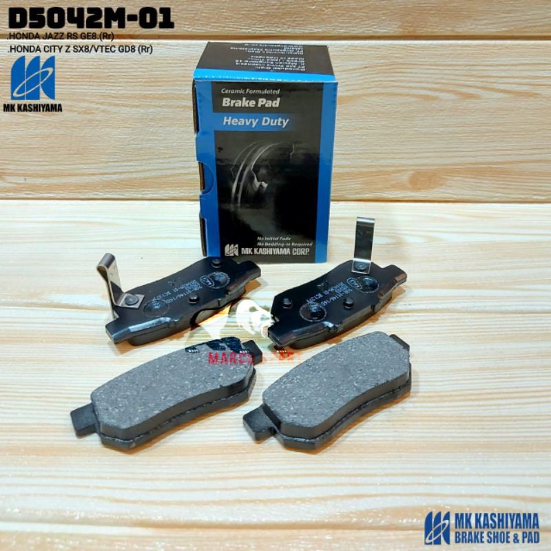 Brake pad Belakang-kampas rem belakang jazz jazz RS city Ferio MK KASHIYAMA D5042