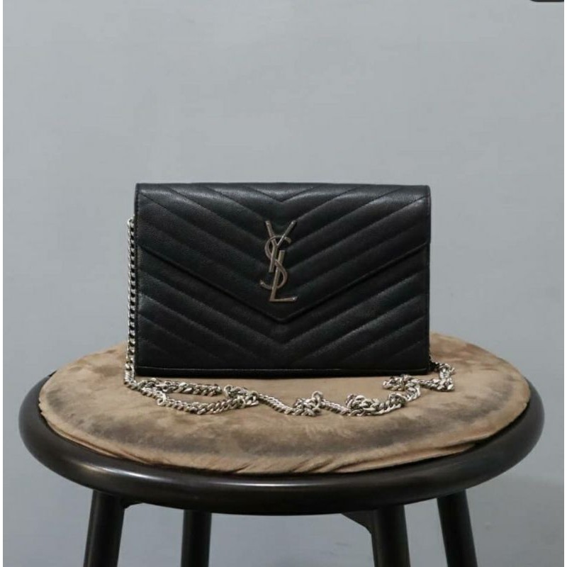YSL Yves Saint Laurent Envelope Chain Sling Bag Tas Second Branded Preloved Bekas