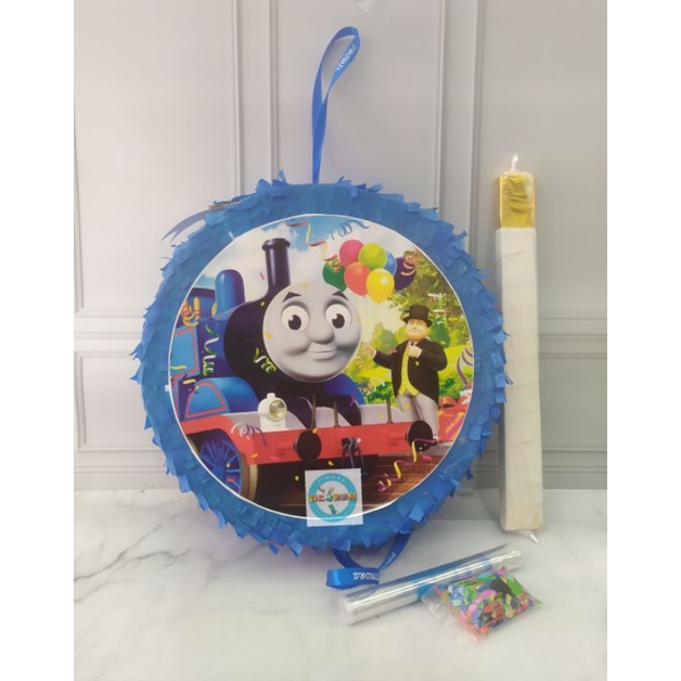 Pinata Thomas bulat mini un pesta ulang tahun