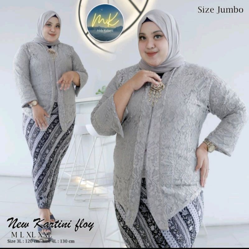 Atasan Kebaya Jumbo LD 130 Modern Atasan Kebaya Jumbo Warna Hitam Atasan Kebaya Brukat Floy Kebaya K