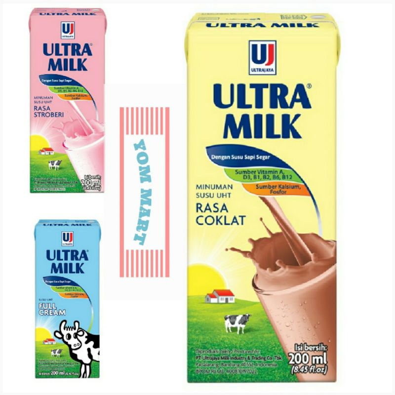 

ULTRA MILK 200ML | SUSU ULTRAMILK 200ML