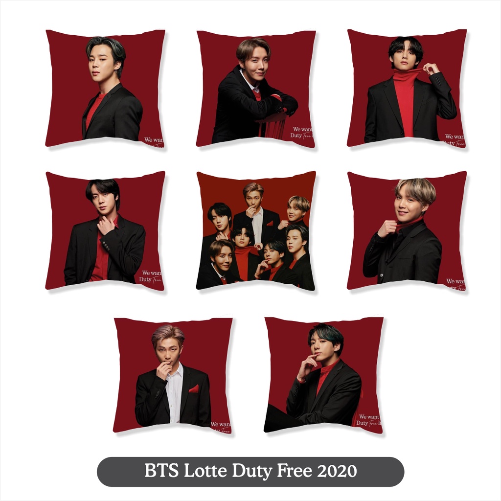 BANTAL  BTS UK 30 X 30 CM bantal KPOP termurah plus isi