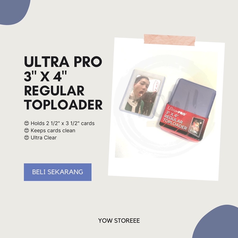 

[PACKING] Ready Top Loader Ultra Pro 3" x 4" - Regular Toploader Photocard - Biaya Packing - For PC EXO BTS TWICE ITZY NCT DAY6 AESPA