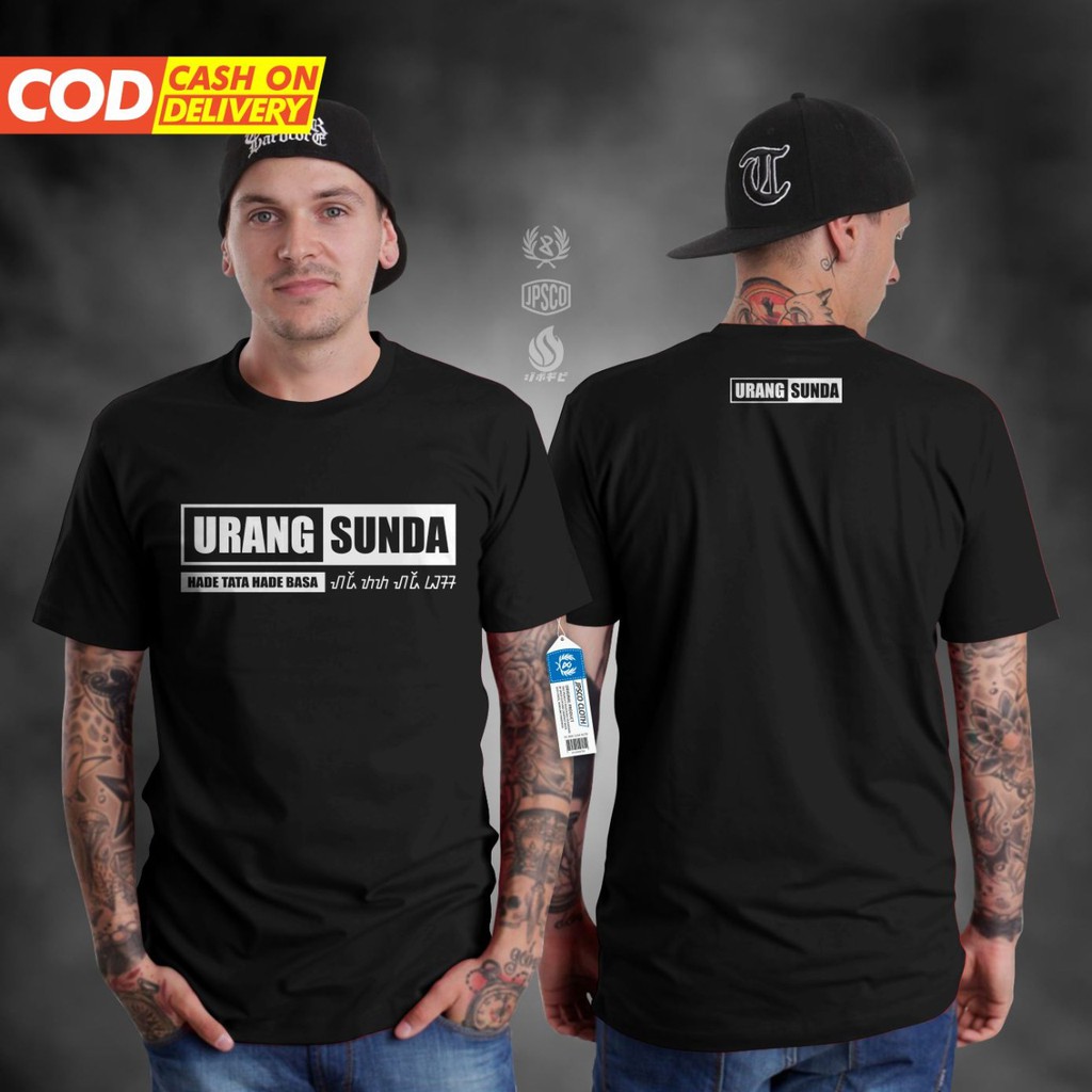 Baju Atasan Kaos Distro Pria Lengan Pendek Terbaru Keren 2022 Urang Sunda Hade Tata Basa