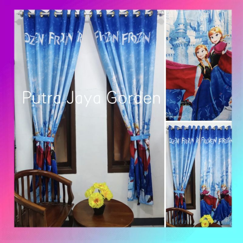 Gorden Motif Frozen Elsa Ana