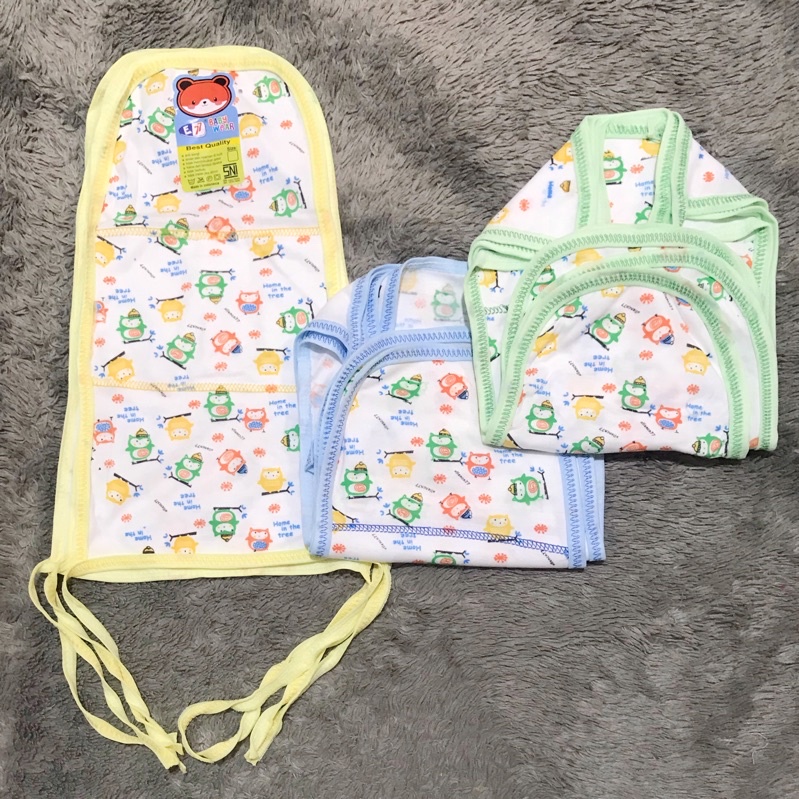 (ISI 6pcs) Popok Kain Bayi Motif E77