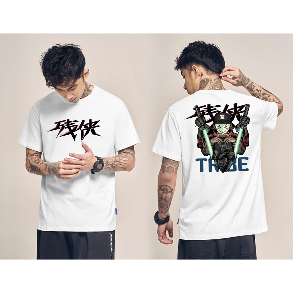 KAOS SAMURAI / KAOS PRIA / KAOS DISTRO PRIA / kaos oblong distro samurai putih / kaos jepang