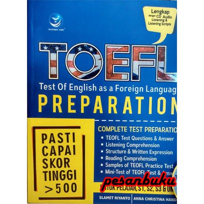 

Buku Toefl, Test Of English As A Foreign Language Preparation + cd