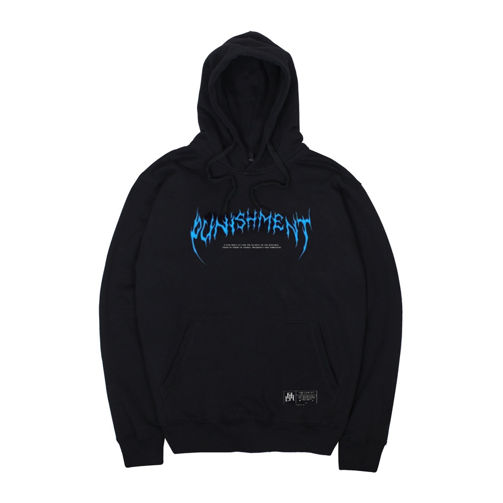 GRATIS ONGKIR SWEATER HOODIE PRIA WANITA HITAM PUNISHMENT PREMIUM HIGHT QUALITY DISTRO