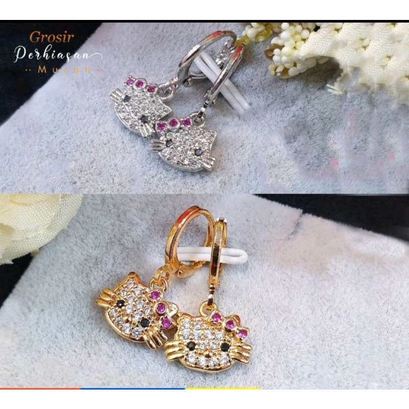 Anting Anak Motif Boneka Anting HK Hello Kitty 03