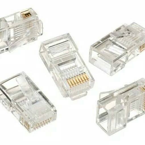 CONEKTOR ETHERNET RJ45 CAT5 JACK KONEKTOR RJ45 KEPALA KABEL UTP LAN RJ45