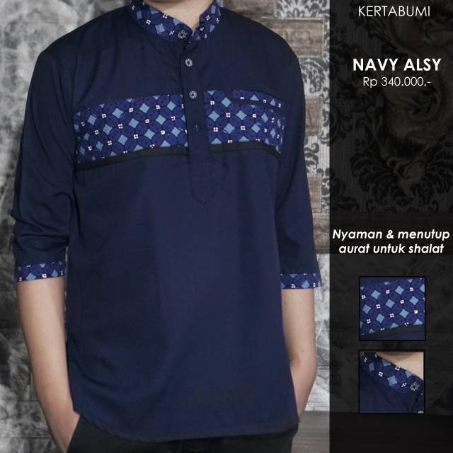 BATIK KERTABUMI ORIGINAL NAVY ALSYF