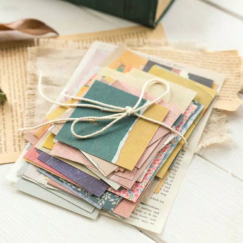 

60Pcs COTTAGE GARDEN Kertas Motif DIY Scrapbook Deco Paper
