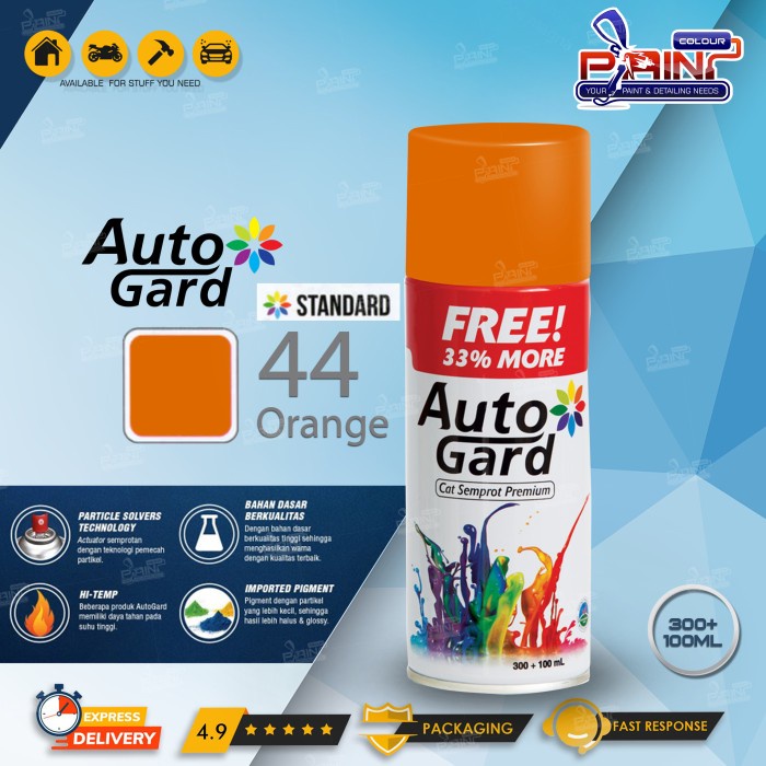 AUTOGARD ORANGE ORANYE 44 - Cat Semprot Premium Motor Rumah