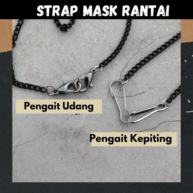 STRAP MASKER RANTAI / KALUNG MASKER / RANTAI MASKER / TALI MASKER / STRAP MASKER / STRAP MASKER 2IN1